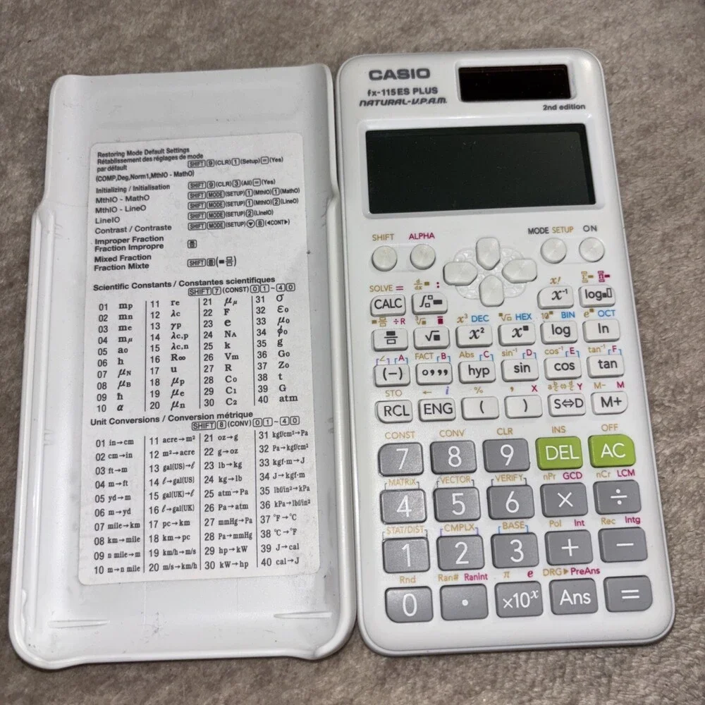 Casio fx-115ES PLUS 2nd Edition Advanced Scientific Calculator - White